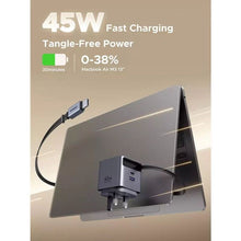 Load image into Gallery viewer, UGREEN Nexode Pro GaN USB-a & USB-C Fast Charger With Retractable Cable 45W