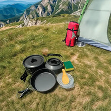 Load image into Gallery viewer, Green Lion 7 IN 1 Camping Cookware - Black
