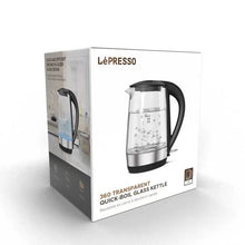 Load image into Gallery viewer, LePresso 360 Transparent Quick - Boil Glass Kettle 1.7Liter - CVRGRM