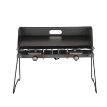 Load image into Gallery viewer, Portable Outdoor Double Burner Foldable Camping Gas Stove