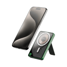 Load image into Gallery viewer, Momax 1 - Power X Pro 5000mAh Magnetic Wireless Power Bank With Stand And Built - In USB - C Cable - CVRGRM