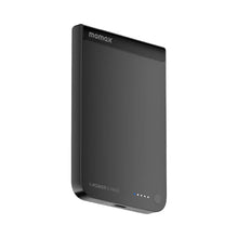 Load image into Gallery viewer, Momax 1-Power S.Pass 5000mAh Qi2 Magnetic Wireless Power Bank - Black