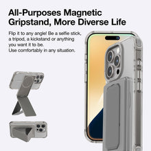 Load image into Gallery viewer, AT OMNI MAGSAFE DROP PROOF CASE WITH STAND FOR IPHONE 16 PRO - GREY - CVRGRM