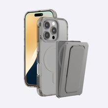 Load image into Gallery viewer, AT OMNI MAGSAFE DROP PROOF CASE WITH STAND FOR IPHONE 16 PRO - GREY - CVRGRM