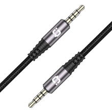 Load image into Gallery viewer, IQ Touch AudioLink - AUX 3.5MM AUX to 3.5MM AUX Audio Cable - Black - CVRGRM