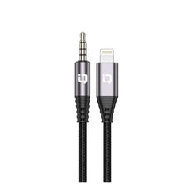 Load image into Gallery viewer, IQ Touch AudioLink - L Lightning to 3.5MM AUX Audio Cable - Black - CVRGRM