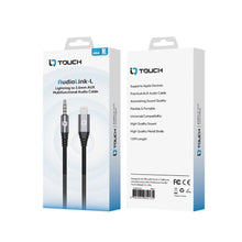 Load image into Gallery viewer, IQ Touch AudioLink - L Lightning to 3.5MM AUX Audio Cable - Black - CVRGRM