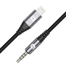 Load image into Gallery viewer, IQ Touch AudioLink - L Lightning to 3.5MM AUX Audio Cable - Black - CVRGRM
