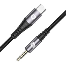 Load image into Gallery viewer, IQ Touch AudioLink - C USB - C to 3.5MM AUX Audio Cable - Black - CVRGRM