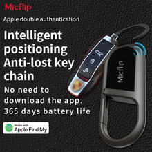 Load image into Gallery viewer, MicFlip Smart Anti-Loss Keychain Tracker - Silver
