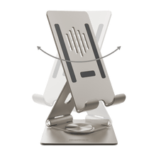 Load image into Gallery viewer, Momax Fold Stand Rotatable Phone And Tablet Stand - Titanium - CVRGRM