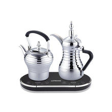 Load image into Gallery viewer, LePresso Dallah Electrical Arabic Coffee and Tea Maker 1600W - Silver