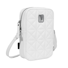 Load image into Gallery viewer, Levelo Albino Ladies Phone Pouch - White - CVRGRM