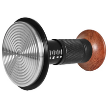 Load image into Gallery viewer, LePresso Auto Pressure Release 58mm Tamper with Thread Base - Black
