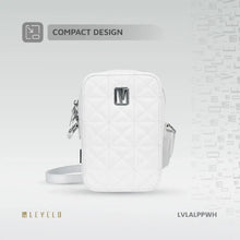 Load image into Gallery viewer, Levelo Albino Ladies Phone Pouch - White - CVRGRM