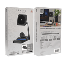 Load image into Gallery viewer, Levelo Aurora 3 In 1 Wireless Charger - Black - CVRGRM