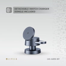 Load image into Gallery viewer, Levelo Luce 4 In 1 Wireless Charger - Gray - CVRGRM