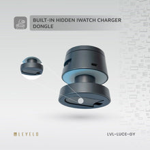 Load image into Gallery viewer, Levelo Luce 4 In 1 Wireless Charger - Gray - CVRGRM