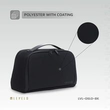 Load image into Gallery viewer, Levelo Oslo Pouch & Toiletry Bag - Black - CVRGRM