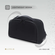 Load image into Gallery viewer, Levelo Oslo Pouch & Toiletry Bag - Black - CVRGRM