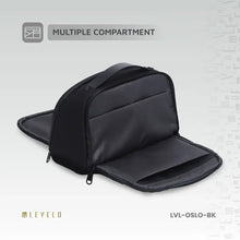 Load image into Gallery viewer, Levelo Oslo Pouch & Toiletry Bag - Black - CVRGRM