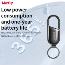 Load image into Gallery viewer, MicFlip Smart Anti-Loss Keychain Tracker - Silver