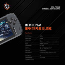 Load image into Gallery viewer, Porodo Gaming Multimedia & Gaming Console 4.5" 128MB RAM + 64GB 3000mAh - Black