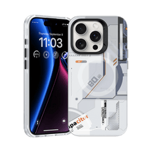 Load image into Gallery viewer, Benks Magnetic Mecha Series Protective Case iPhone 14 Pro - White - CVRGRM