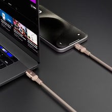 Load image into Gallery viewer, Powerology Power Sync Weave USB-C to USB-C PD 60W Aluminum Plug/Shell Nylon Braided 1.2M Cable