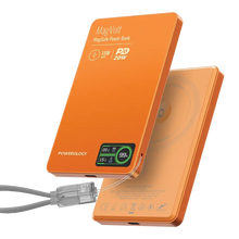 Load image into Gallery viewer, Powerology MagVolt 5000mAH TFT Display Slim Magnetic Wireless Powerbank