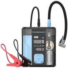 Load image into Gallery viewer, Powerology 3-In-1 Jump Starter & Tire Inflator 1000A 12000mAh 150 PSI Air Compressor with PD 40W Fast Charging & Power Bank