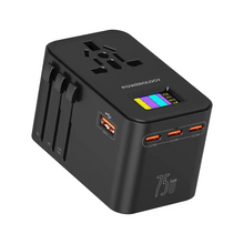 Load image into Gallery viewer, Powerology PD75W*3 USB - C GaN Travel Adapter - Black - CVRGRM