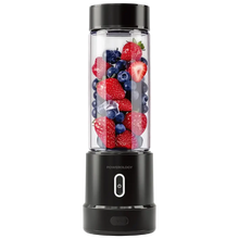 Load image into Gallery viewer, Powerology Portable 450ML 12-Blades Blender with 6000mAh Battery & Borosilicate Glass - Silver