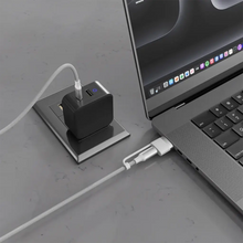 Load image into Gallery viewer, Porodo 2-in-1 Cable MagSafe 3 Charging Cable with USB-C to USB-C - White