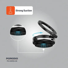 Load image into Gallery viewer, Porodo HS05 Vacuseal MagSafe Magnetic Mount - Black - CVRGRM