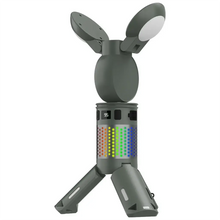 Load image into Gallery viewer, Porodo Lifestyle Foldable Lantern LED Camping Light with Tripod Base & RGB Lighting - Green