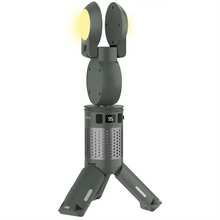 Load image into Gallery viewer, Porodo Lifestyle Foldable Lantern LED Camping Light with Tripod Base & RGB Lighting - Green