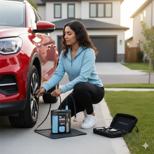 Load image into Gallery viewer, Powerology 3-In-1 Jump Starter & Tire Inflator 1000A 12000mAh 150 PSI Air Compressor with PD 40W Fast Charging & Power Bank