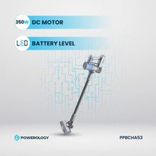 Load image into Gallery viewer, Powerology Cordless Vaccum Cleaner with HD Display & Detachable Battery - Dark Grey