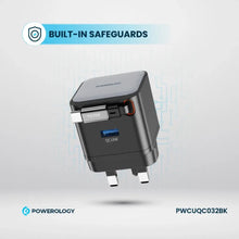 Load image into Gallery viewer, Powerology Single Output | Retractable GaN Charger - CVRGRM