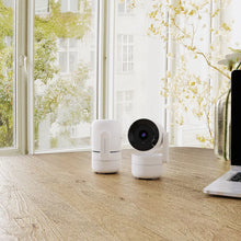 Load image into Gallery viewer, Powerology 4MP Indoor PTZ Camera BT 2.4Ghz/5Ghz Dual- Band WiFi 256GB - White