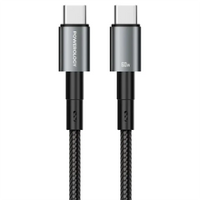 Load image into Gallery viewer, Powerology QX 45W Single Port Type-C UK GaN Adapter With USB-C to USB-C Cable - Black/Gray