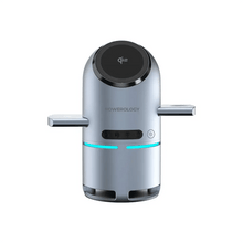 Load image into Gallery viewer, Powerology 15W 3 in 1 MagSafe Wireless Charger with Speaker & Touch Button 1000mAh - Grey - CVRGRM