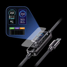 Load image into Gallery viewer, Powerology 240W USB-C to USB-C Cable with TFT Display 1.2M - Black