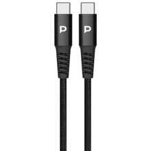 Load image into Gallery viewer, Powerology Velox 83W USB-A & Type-C Port Car Charger With USB-C to USB-C Cable - Black