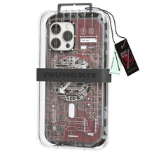 Load image into Gallery viewer, Youngkit Futuristic Circuit Magsafe iPhone 14 Pro - Red - CVRGRM