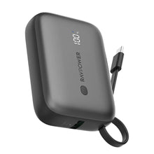 Load image into Gallery viewer, RAVPower built-in Type-c 10,000mAh Power Bank