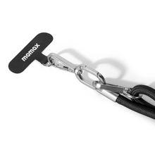 Load image into Gallery viewer, Momax CaseFORM Cord Crossbody Phone Strap - Black