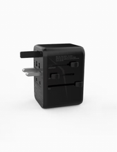 Load image into Gallery viewer, Blupebble Passport Two World Travel Adapter with 2 USB - C + 2 USB - A ports, 65W PD Fast Charge - CVRGRM
