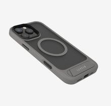 Load image into Gallery viewer, Levelo Matteo Case with Bottom Stand Grip for iPhone 16 Pro - CVRGRM
